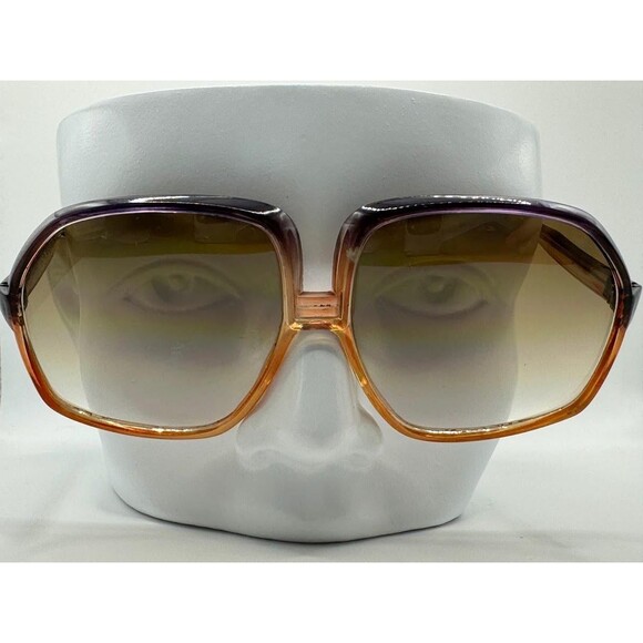 New 1970s Vintage Oversize Sunglasses | NOS | Huge Plastic Style Brown Fade Lens main image 6